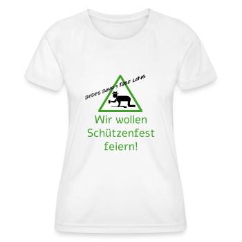 3 tage lang Schützenfest - Frauen Funktions-T-Shirt - Weiß - Vorne - AI Model Female 172 dark (172cm)
