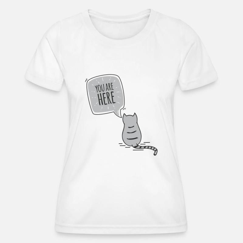 cat - Women's Functional T-Shirt - white
