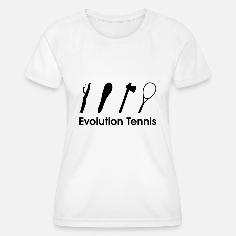 Evolution Tennis * tennis racket - Women's Functional T-Shirt - white