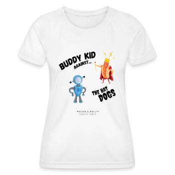 Walter & Wallis - Manga 6 - T-shirt sport Femme - blanc - Devant - AI Model Female 172 dark (172cm)