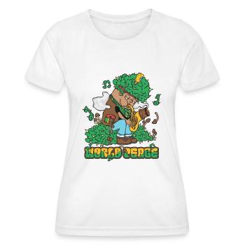 420 World Peace Sax - Women's Functional T-Shirt - white - Front - AI Model Female 172 dark (172cm)