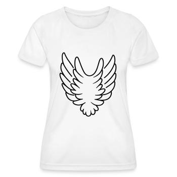 Angel Wings - Women's Functional T-Shirt - white - Front - AI Model Female 172 dark (172cm)