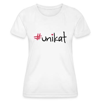 #unikat - Frauen Funktions-T-Shirt - Weiß - Vorne - AI Model Female 172 dark (172cm)