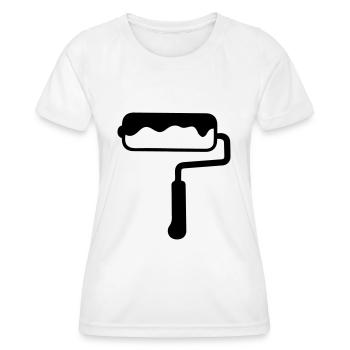 Painter - Women's Functional T-Shirt - white - Front - AI Model Female 172 dark (172cm)
