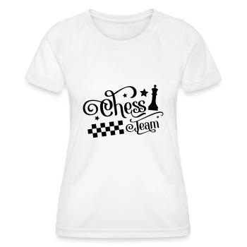 chess team - T-shirt sport Femme - blanc - Devant - AI Model Female 172 dark (172cm)