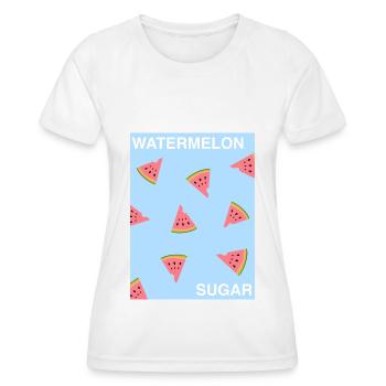 Sucre de pastèque - T-shirt sport Femme - blanc - Devant - AI Model Female 172 dark (172cm)