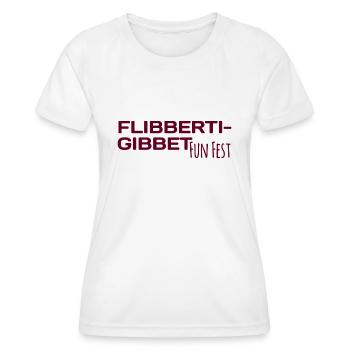 Flibbertigibbet Fun fest - Women's Functional T-Shirt - white - Front - AI Model Female 172 dark (172cm)
