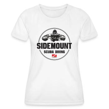 Sidemount Diver Gift Diving - Women's Functional T-Shirt - white - Front - AI Model Female 172 dark (172cm)