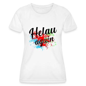 Helau Alaaf Fasching Fastnacht - Frauen Funktions-T-Shirt - Weiß - Vorne - AI Model Female 172 dark (172cm)