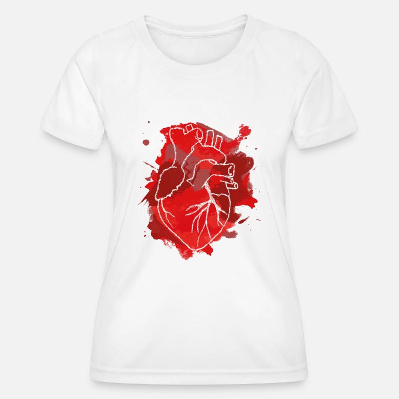 heart - Women's Functional T-Shirt - white