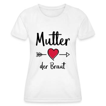 mutter der braut - Frauen Funktions-T-Shirt - Weiß - Vorne - AI Model Female 172 dark (172cm)