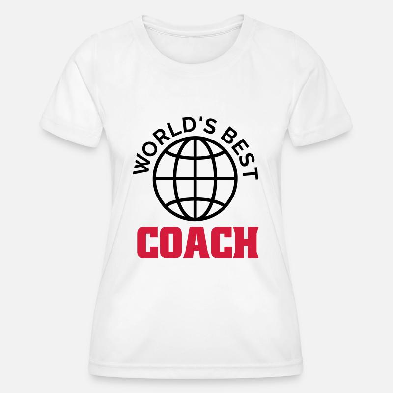 worlds best coach - Women's Functional T-Shirt - white
