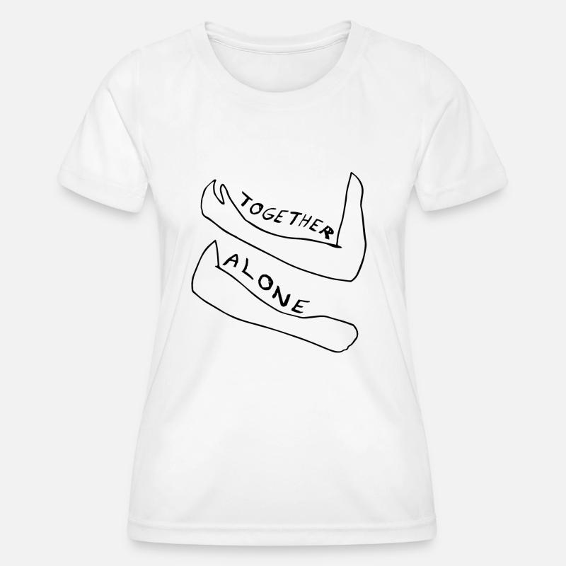 together allone - Women's Functional T-Shirt - white