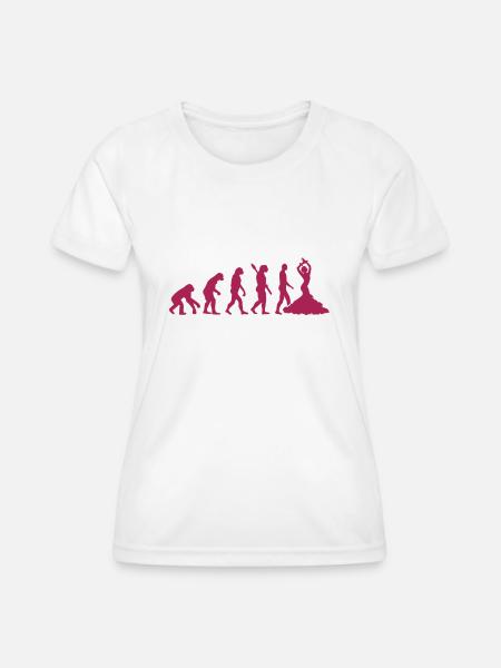Flamenco - Frauen Funktions-T-Shirt - Weiß