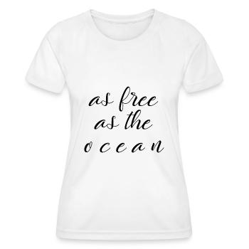 Mer - T-shirt sport Femme - blanc - Devant - AI Model Female 172 dark (172cm)