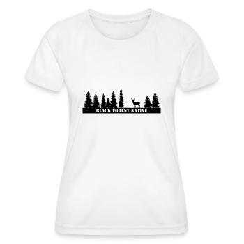 Black Forest Native - Frauen Funktions-T-Shirt - Weiß - Vorne - AI Model Female 172 dark (172cm)