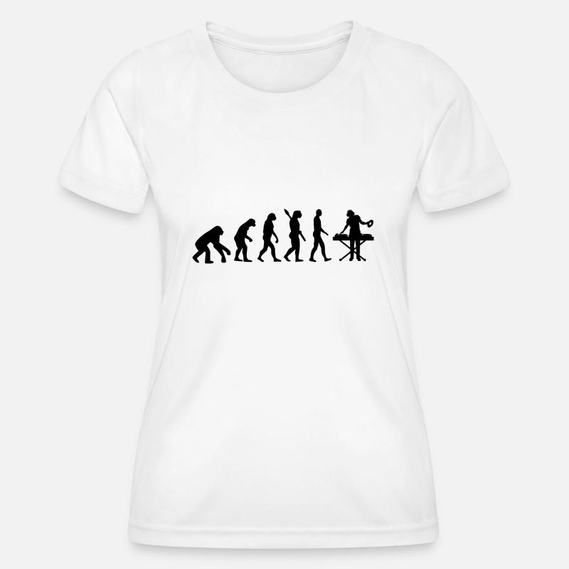 evolution DEEJAY DJ DJING b - Frauen Funktions-T-Shirt - Weiß