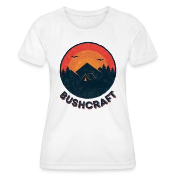 Survie en bushcraft - T-shirt sport Femme - blanc - Devant - AI Model Female 172 dark (172cm)