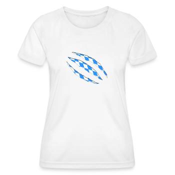 Bayern - Frauen Funktions-T-Shirt - Weiß - Vorne - AI Model Female 172 dark (172cm)