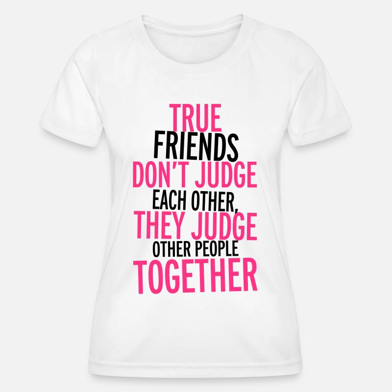 True Friends - Women's Functional T-Shirt - white