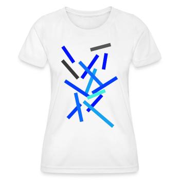 Pattern Minimal - Style Design - Women's Functional T-Shirt - white - Front - AI Model Female 172 dark (172cm)