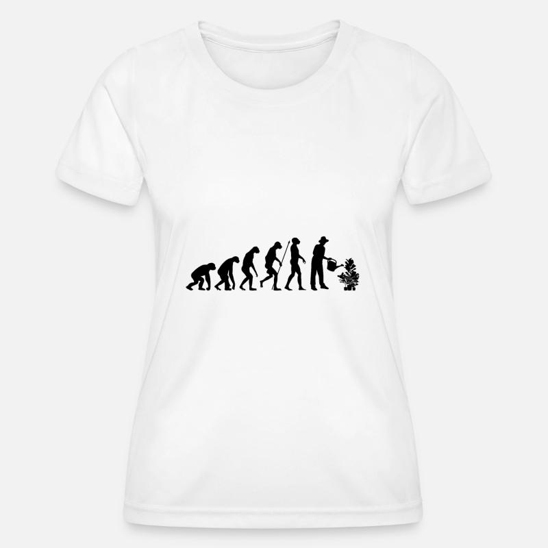 Evolution gardener - Women's Functional T-Shirt - white