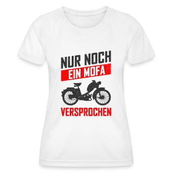 Mofa Moped - Frauen Funktions-T-Shirt - Weiß - Vorne - AI Model Female 172 dark (172cm)