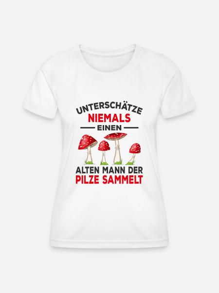 Pilzsammler - Frauen Funktions-T-Shirt - Weiß