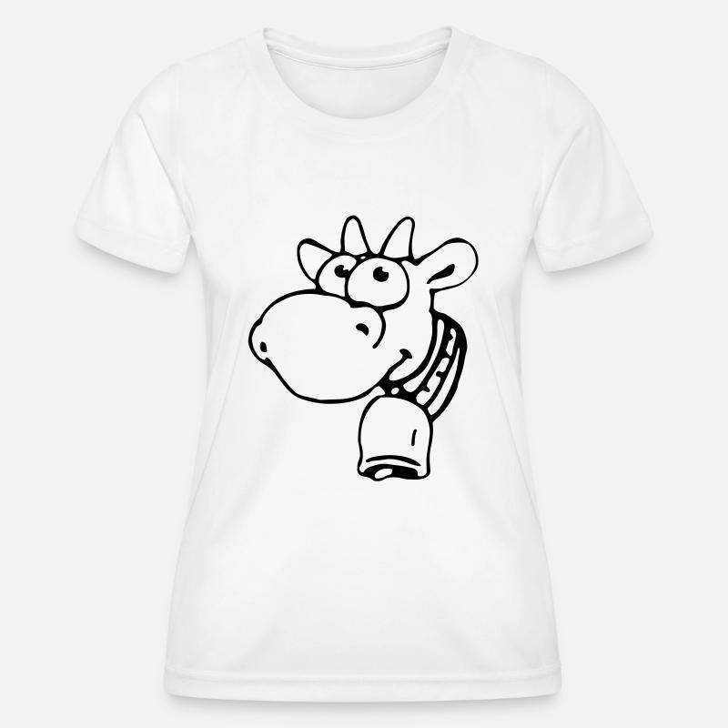 Cow - Women's Functional T-Shirt - white