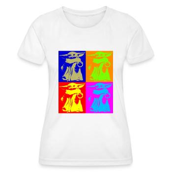 Mandalorian Pop Art - T-shirt sport Femme - blanc - Devant - AI Model Female 172 dark (172cm)