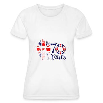 The Queens Platinum Jubilee 2022 | UK - Women's Functional T-Shirt - white - Front - AI Model Female 172 dark (172cm)