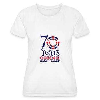 The Queens Platinum Jubilee 2022 | UK - Women's Functional T-Shirt - white - Front - AI Model Female 172 dark (172cm)
