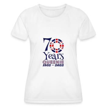 The Queens Platinum Jubilee 2022 | UK - Women's Functional T-Shirt - white - Front - AI Model Female 172 dark (172cm)