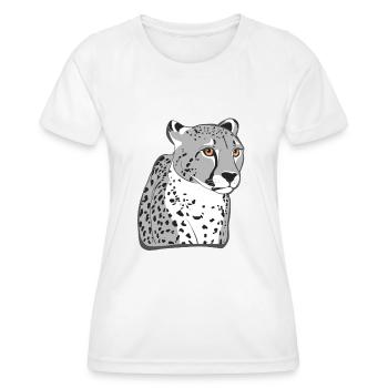 Guépard - T-shirt sport Femme - blanc - Devant - AI Model Female 172 dark (172cm)
