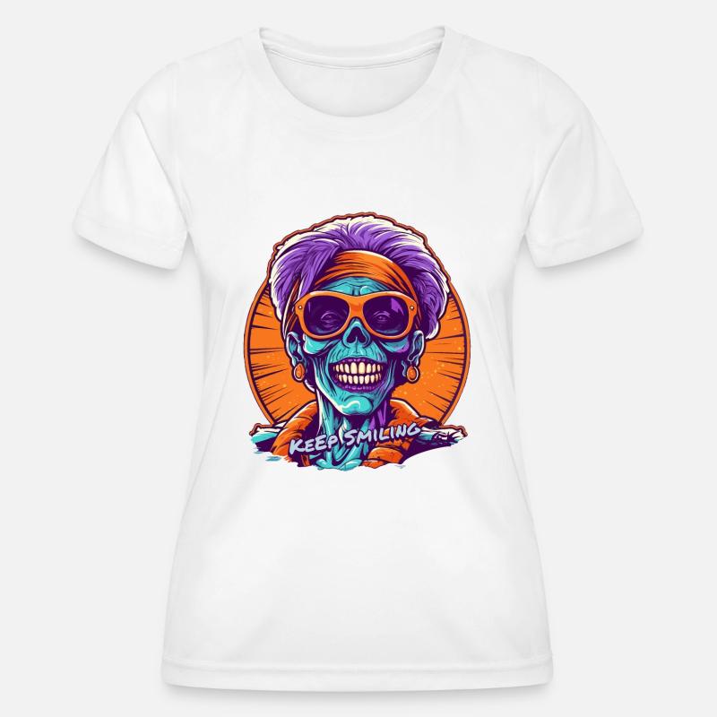 Keep Smiling - the Mummy - Women's Functional T-Shirt - white