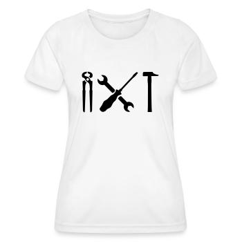 Tools - Women's Functional T-Shirt - white - Front - AI Model Female 172 dark (172cm)
