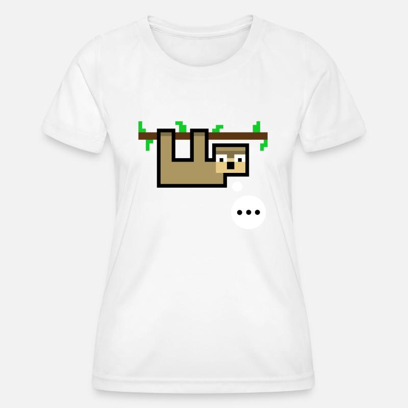 Sloth is Speechless - Women's Functional T-Shirt - white