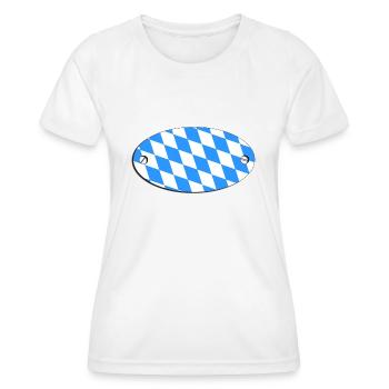 Bayern - Frauen Funktions-T-Shirt - Weiß - Vorne - AI Model Female 172 dark (172cm)