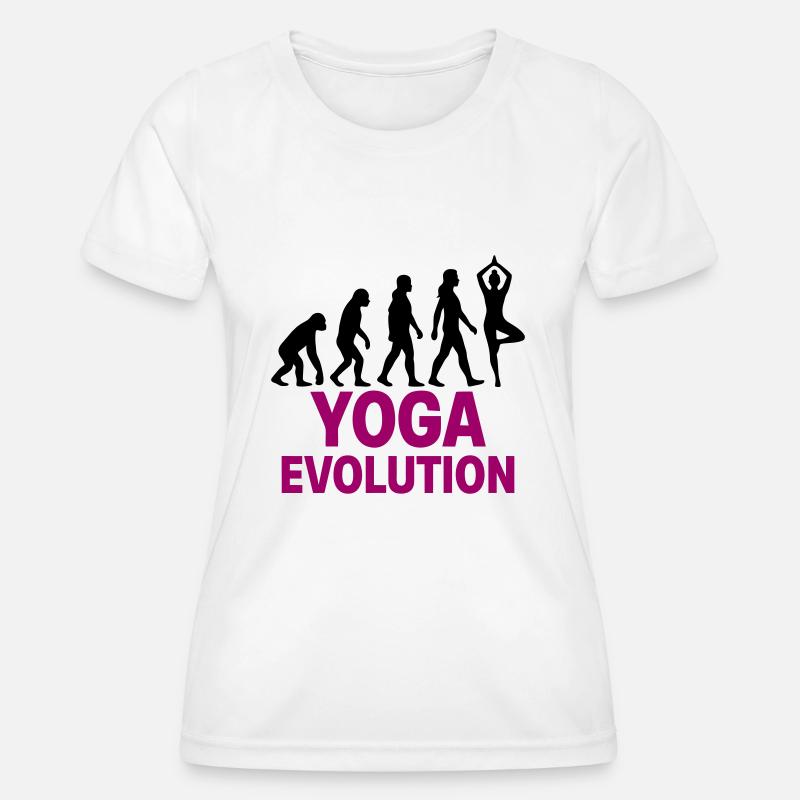 Yoga Evolution Woman Zen Gift - Women's Functional T-Shirt - white