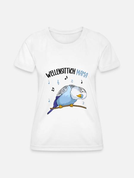 Wellensittich - Frauen Funktions-T-Shirt - Weiß