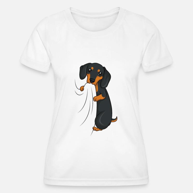 Dachshund - Women's Functional T-Shirt - white