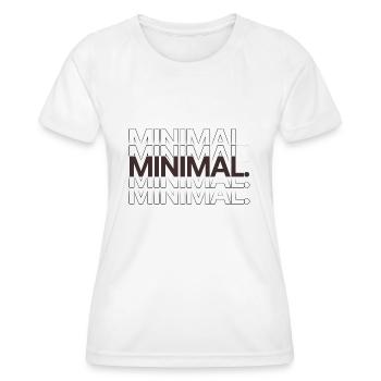 MINIMAL. DARK - Women's Functional T-Shirt - white - Front - AI Model Female 172 dark (172cm)