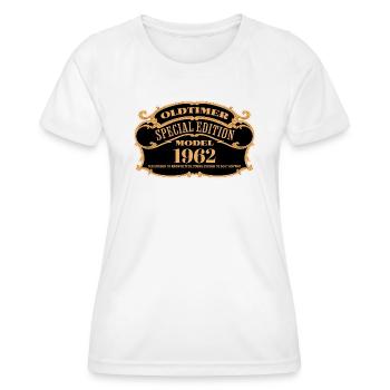 Vintage Edition Spéciale 1962 Anniversaire Vintage - T-shirt sport Femme - blanc - Devant - AI Model Female 172 dark (172cm)