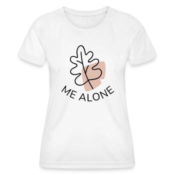 Feuille-moi seul - T-shirt sport Femme - blanc - Devant - AI Model Female 172 dark (172cm)