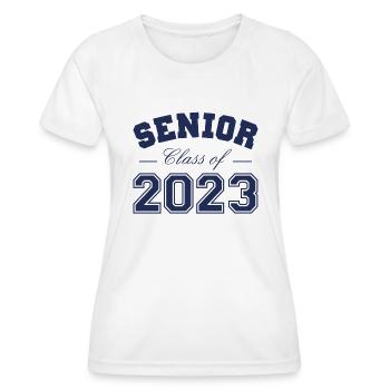 Classe Senior de 2023 - T-shirt sport Femme - blanc - Devant - AI Model Female 172 dark (172cm)