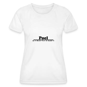 Poel - Frauen Funktions-T-Shirt - Weiß - Vorne - AI Model Female 172 dark (172cm)