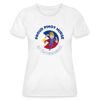 Pinoy Nurse Geschenk Krankenschwester Österreich - Frauen Funktions-T-Shirt - Weiß - Vorne - AI Model Female 172 dark (172cm)