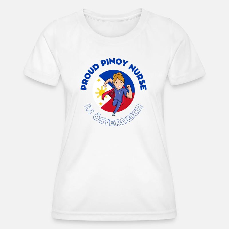 Pinoy Nurse Gift Nurse Austria - Women's Functional T-Shirt - white