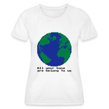 All your base - Frauen Funktions-T-Shirt - Weiß - Vorne - AI Model Female 172 dark (172cm)