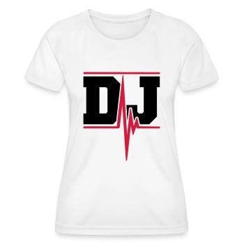 DJ Music Pulse - Women's Functional T-Shirt - white - Front - AI Model Female 172 dark (172cm)